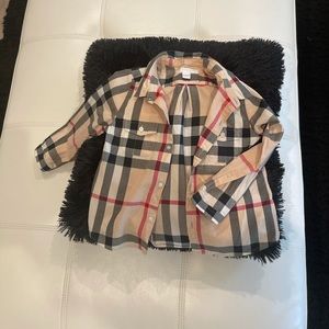 Kids long sleeve Burberry button down